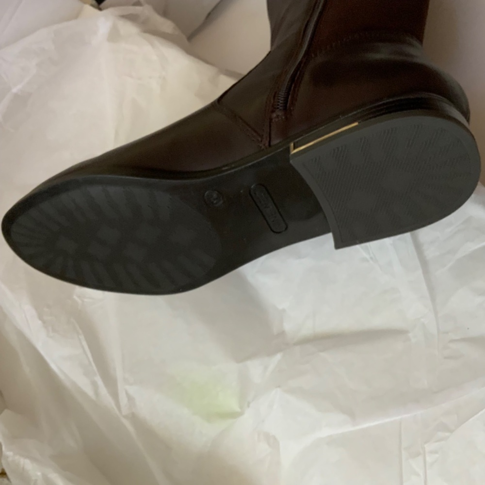 Nine West Levi Women’s Dark Brown Leather Over the Knee High Tall Riding Boots 9 - Picture 8 of 9